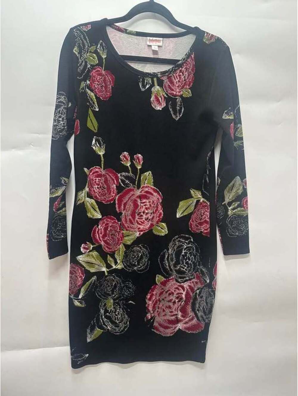 Womens large Floral Long Sleeve Dress Size L